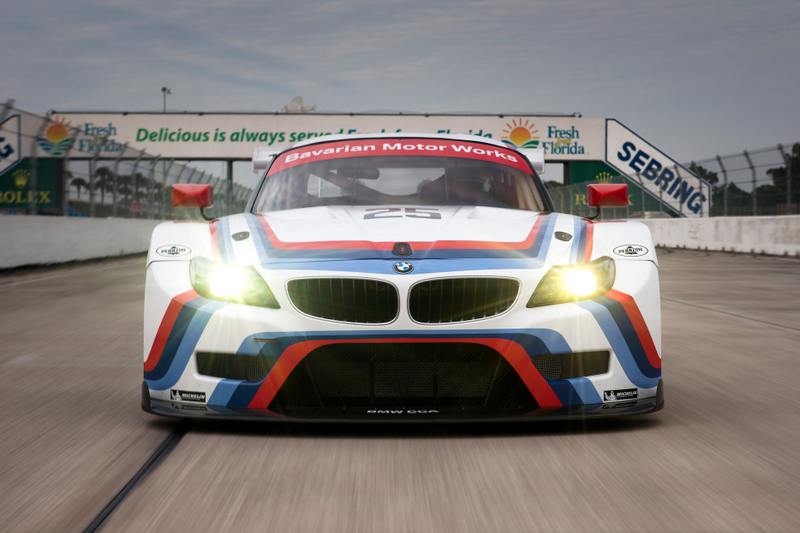 Illustration for article titled BMW Dressed Up The Team RLL Z4M Like The Batmobile For Sebring